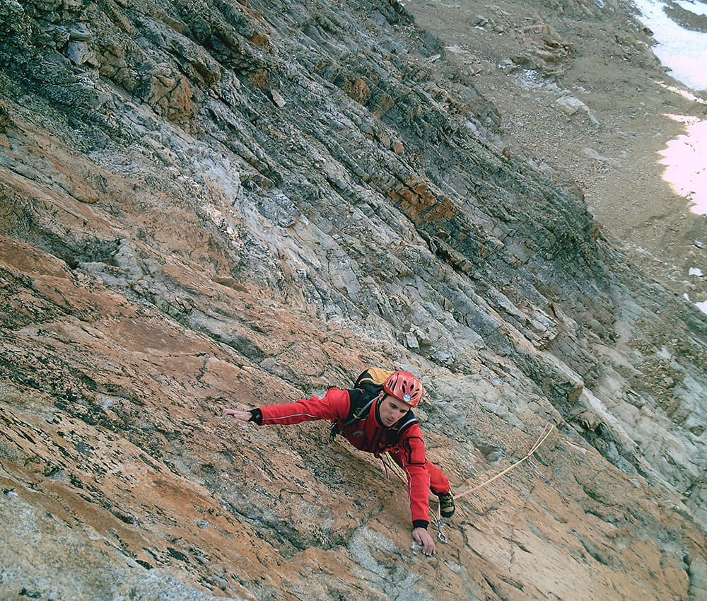 Grande voie d'escalade